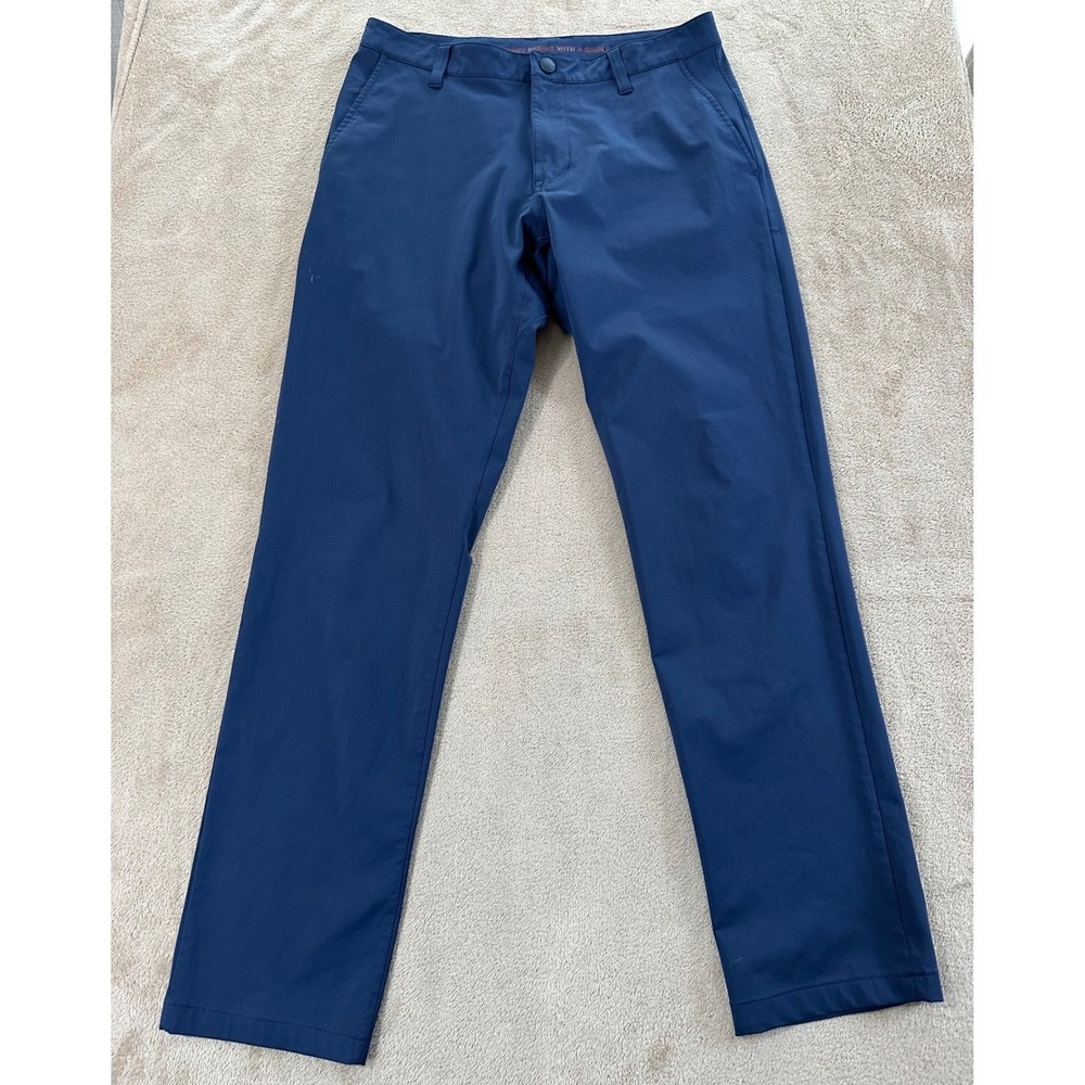 Rhone Commuter Pants Mens Size 30 Blue Slim Fit Stretch Flexible Performance EUC